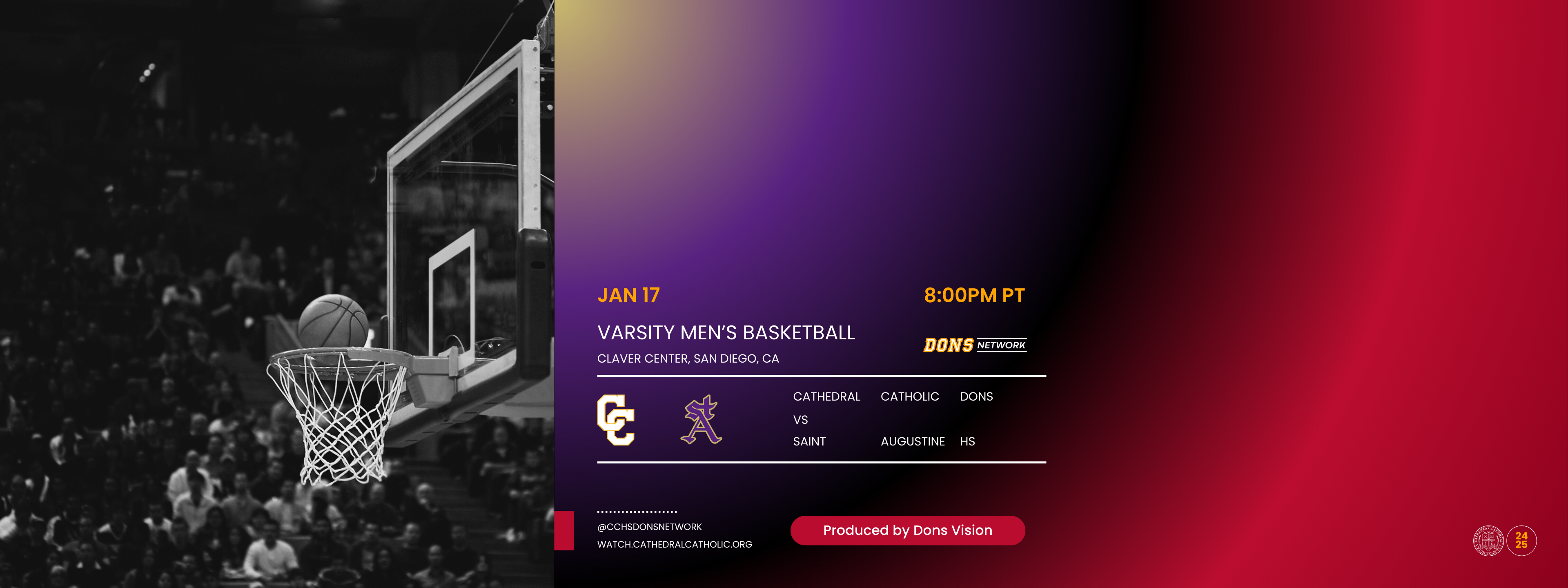 Dons VS Saint Augustine - Varsity Mens Basketball