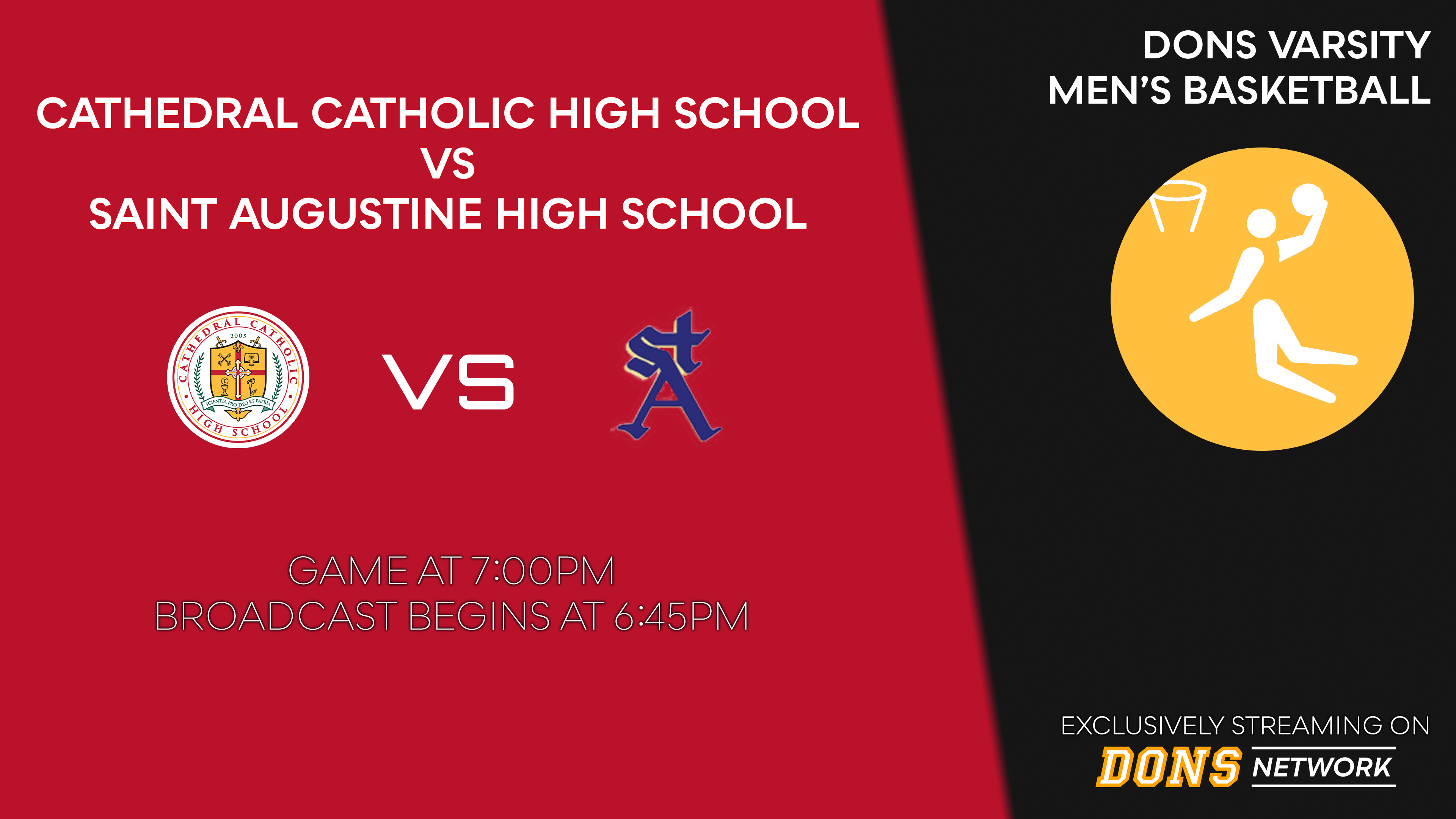 CCHS Mens' Basketball VS Saints