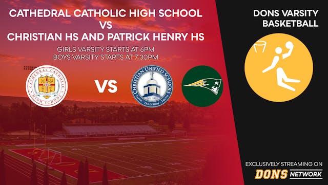 Dons Varsity Basketball VS Christian ...