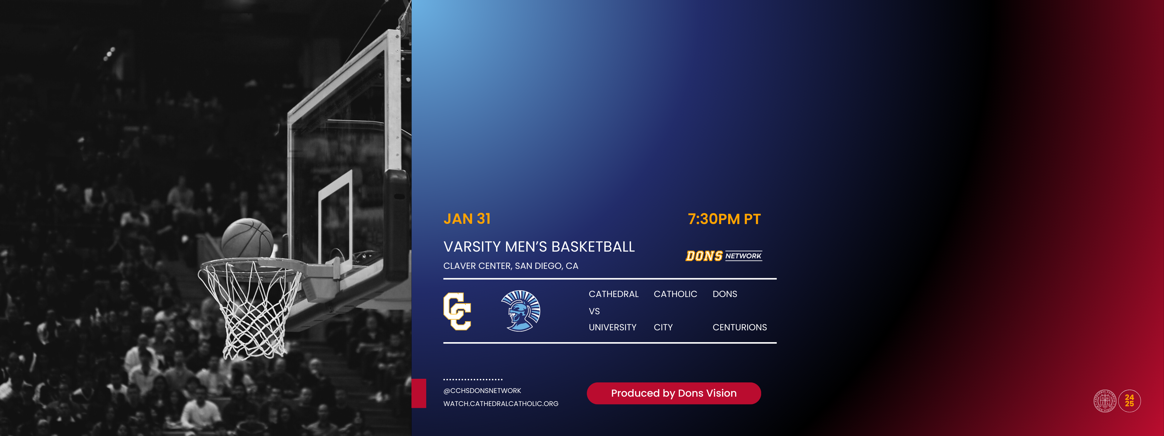 Dons VS University City (Varsity Basketball)