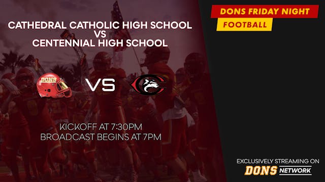 Dons VS Centennial - August 26, 2022