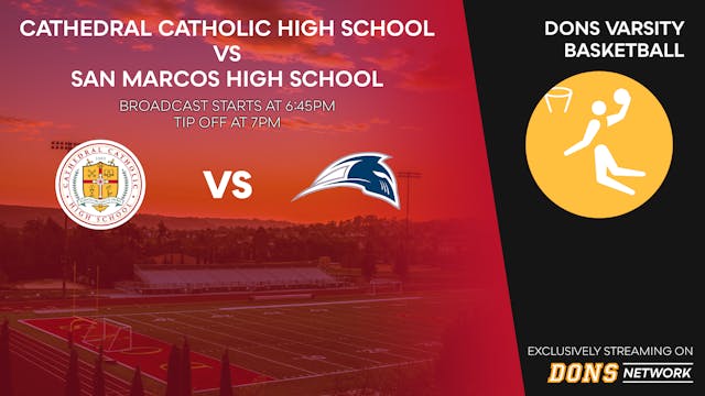 Boys Varsity Basketball VS San Marcos