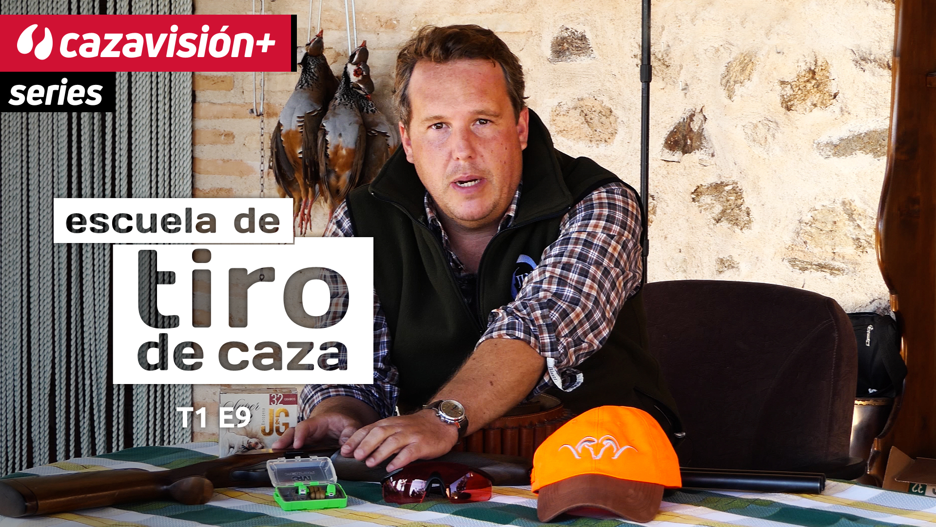 Caza en mano y al salto