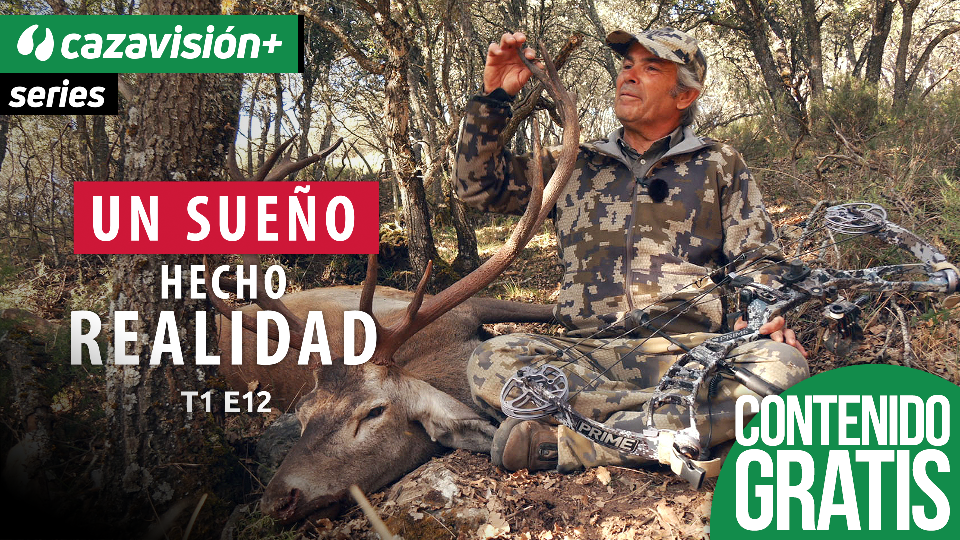 Cazando en la berrea con arco