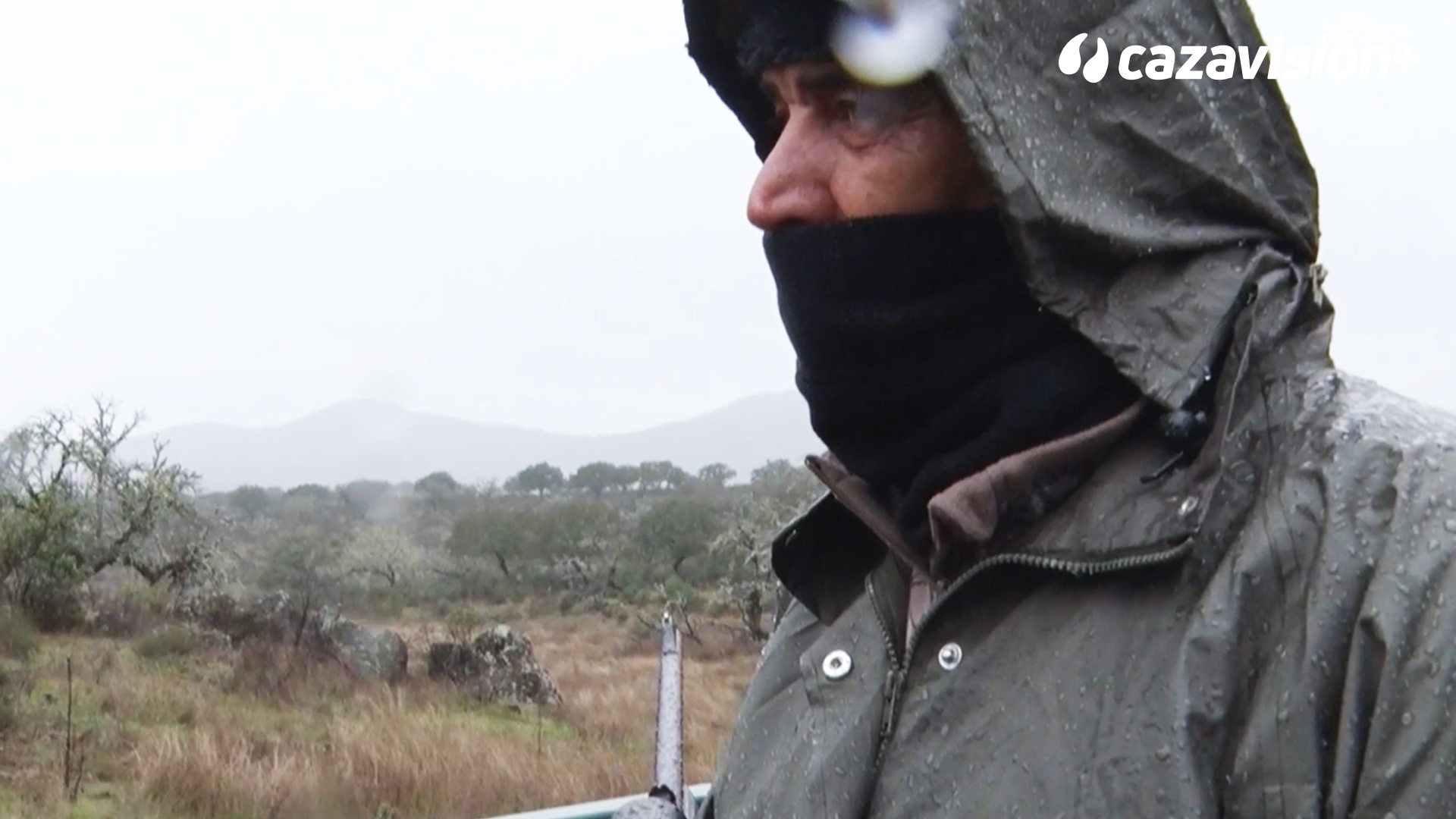 Montería con lluvia en La Ribera