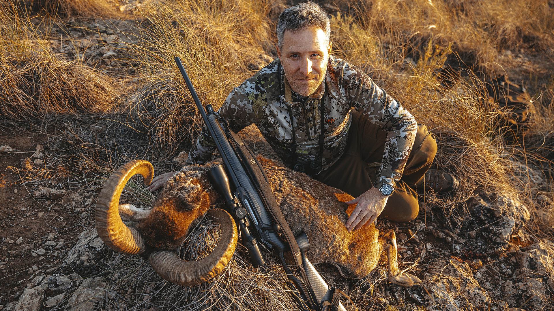 Muflones en Levante con Blaser