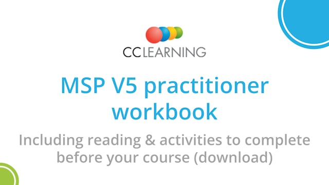 CC Learning MSP V5 Practitioner Workbook
