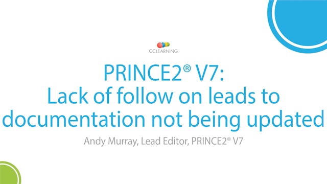 1.6 Lack of follow-up leads to documentation not being updated.