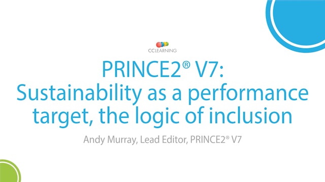 1.4 Sustainability as a performance target, the logic of inclusion