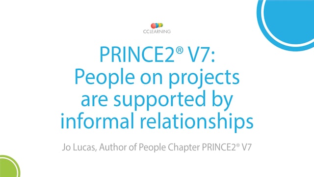 2.2 People on projects are supported by informal relationships