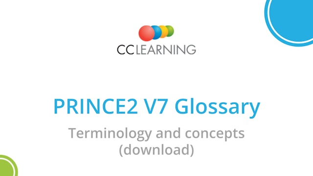 PRINCE2 V7 Glossary (download)