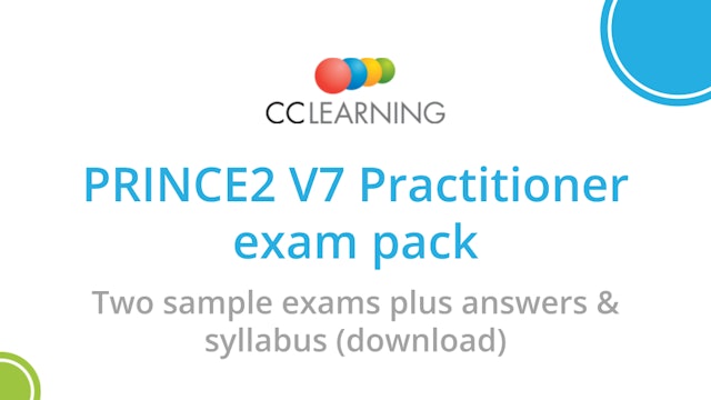 PRINCE2 V7 Practitioner exam pack (download)