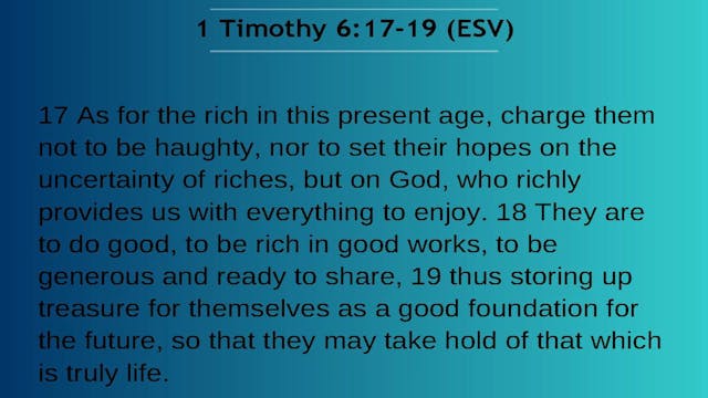 Dr. Mark Lail: Money Talks