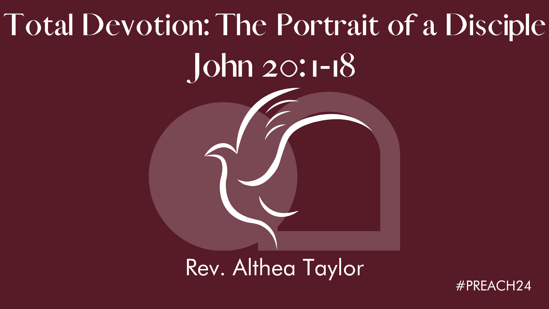 Plenary Session 2 - Total Devotion: The Portrait of a Disciple