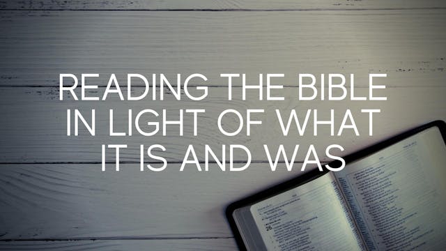 Dr. Roger Hahn: Reading the Bible in ...
