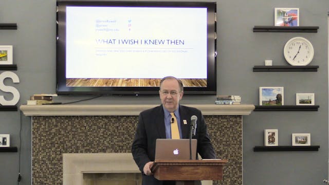 Dr. Jeren Rowell: What I Wish I Knew ...