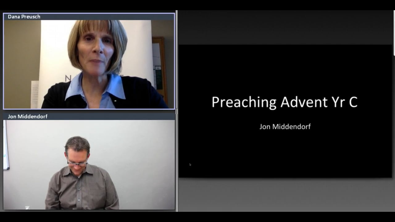 Rev. Jon Middendorf: Preaching Advent Year C