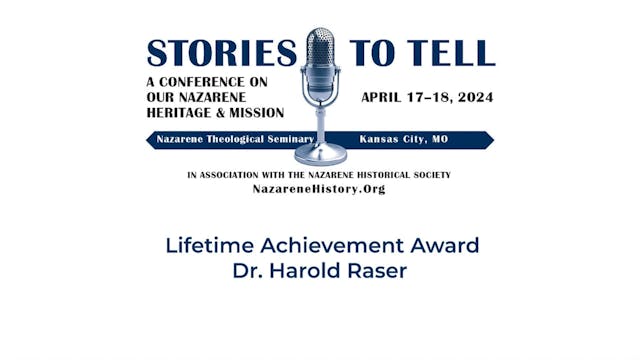 Dr. Harold Raser Lifetime Achievement...