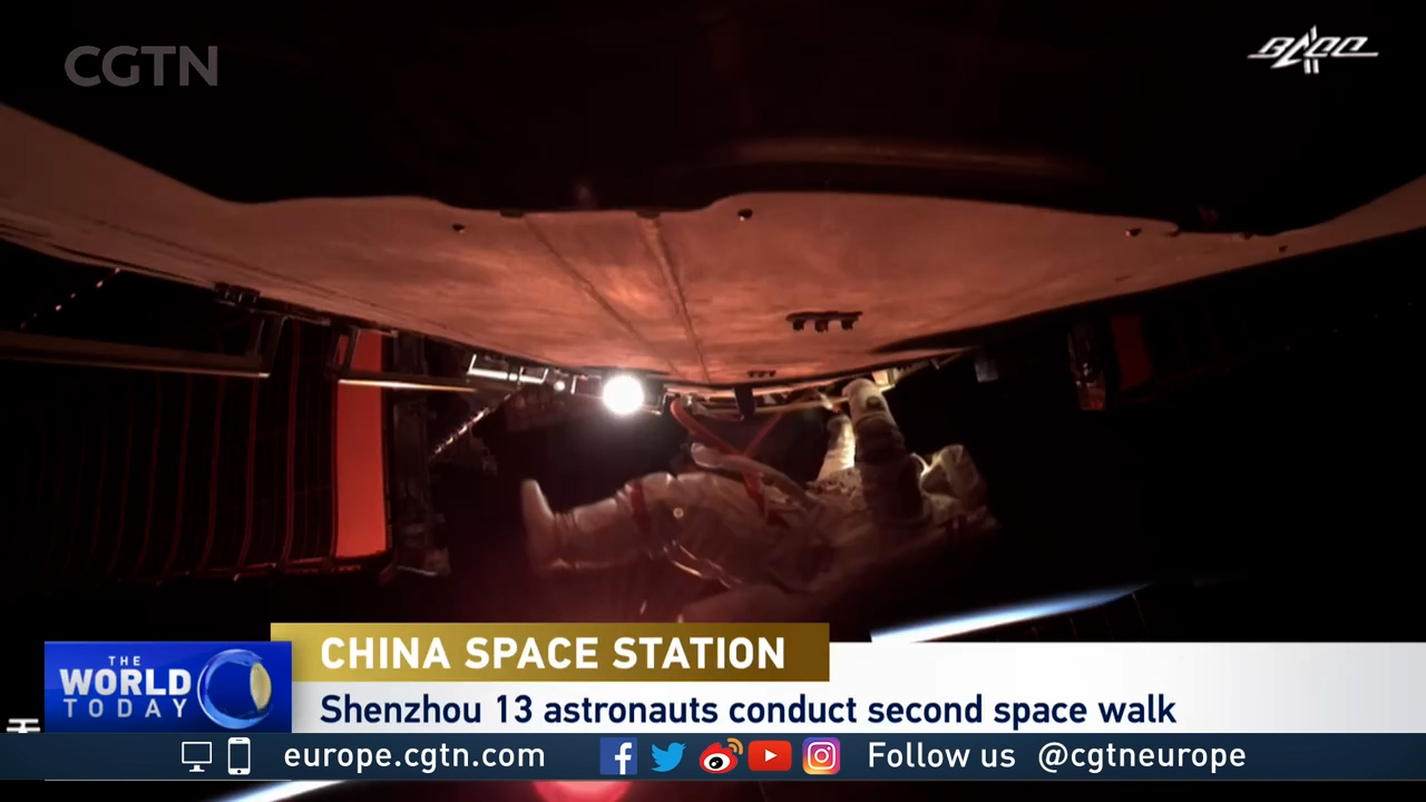 Shenzhou 13 astronauts conduct second space walk