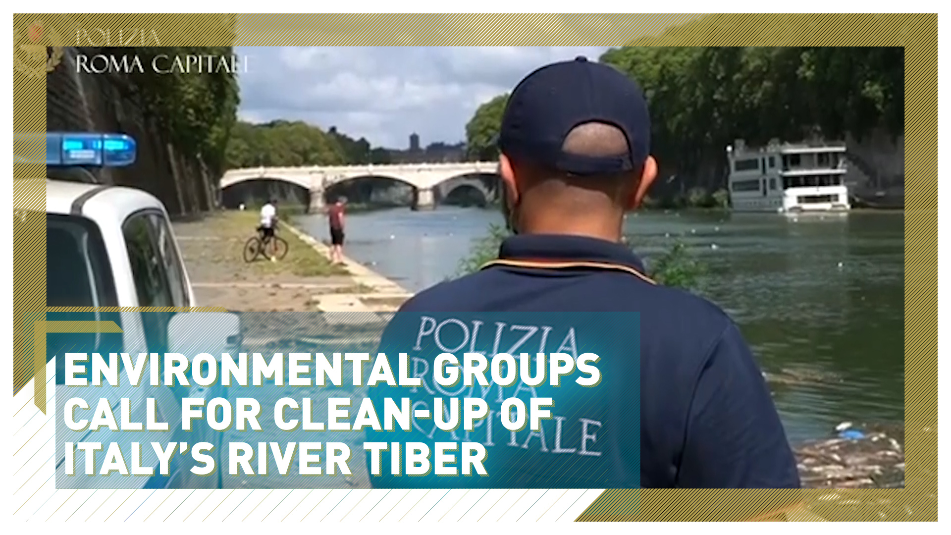 Environmental groups call for clean-up of Italy's River Tiber 