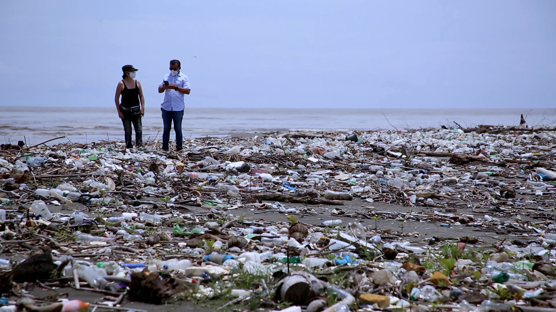 Islands of plastic floating off the coasts of Central America