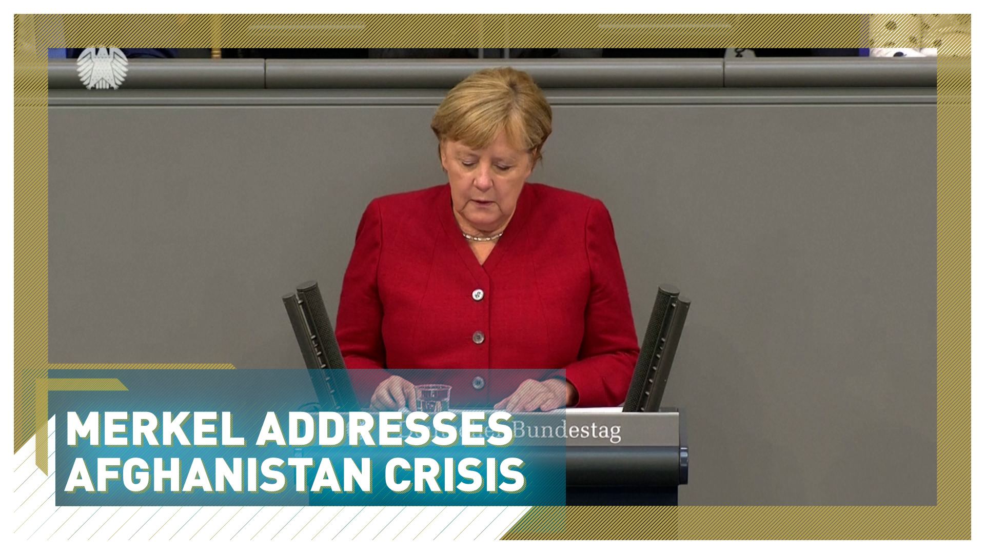 Merkel addresses Afghanistan crisis 