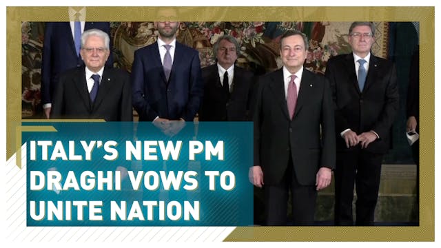 Italy's new PM Mario Draghi vows to u...