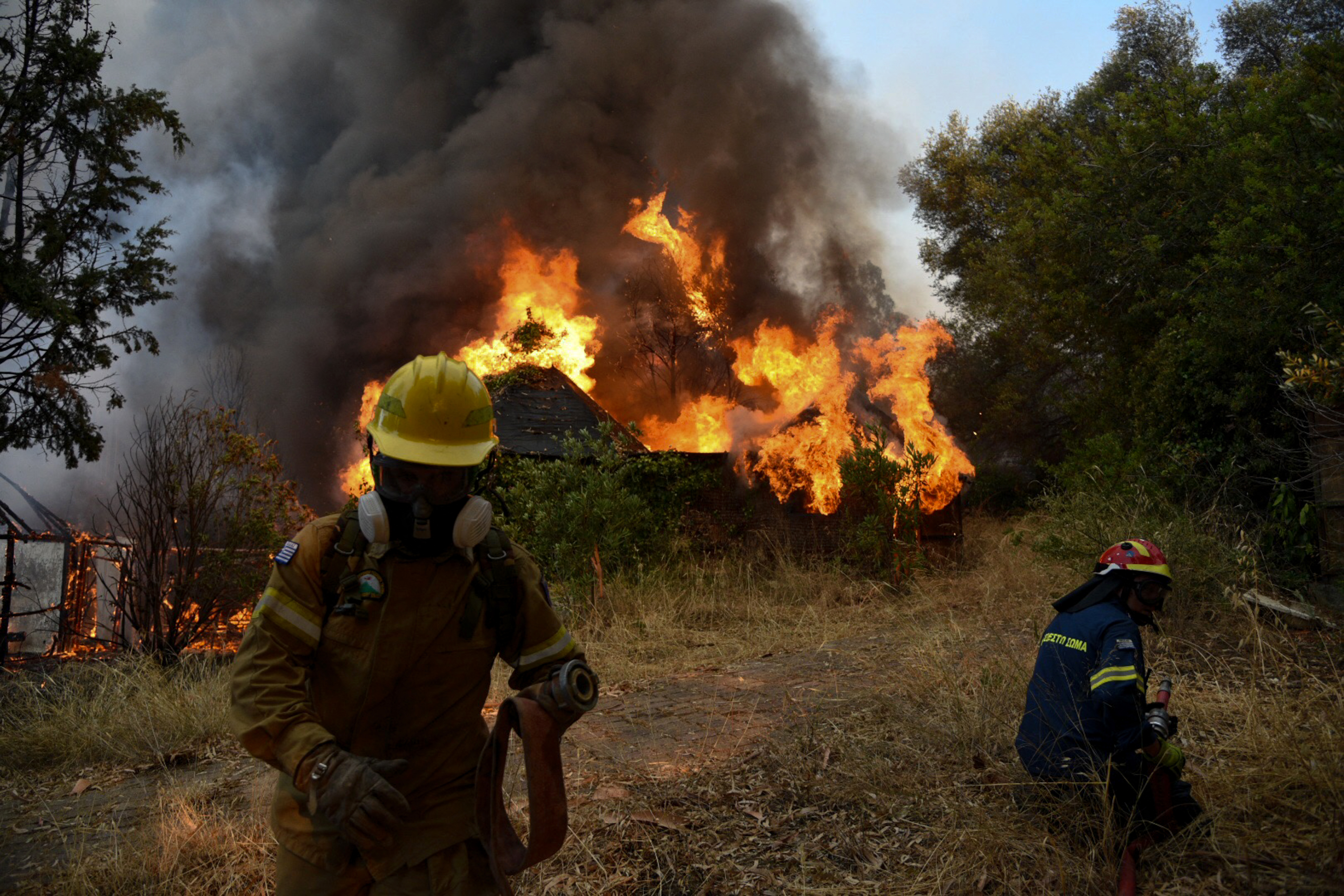 Residents evacuated and Acropolis shut as fires edge closer to Athens