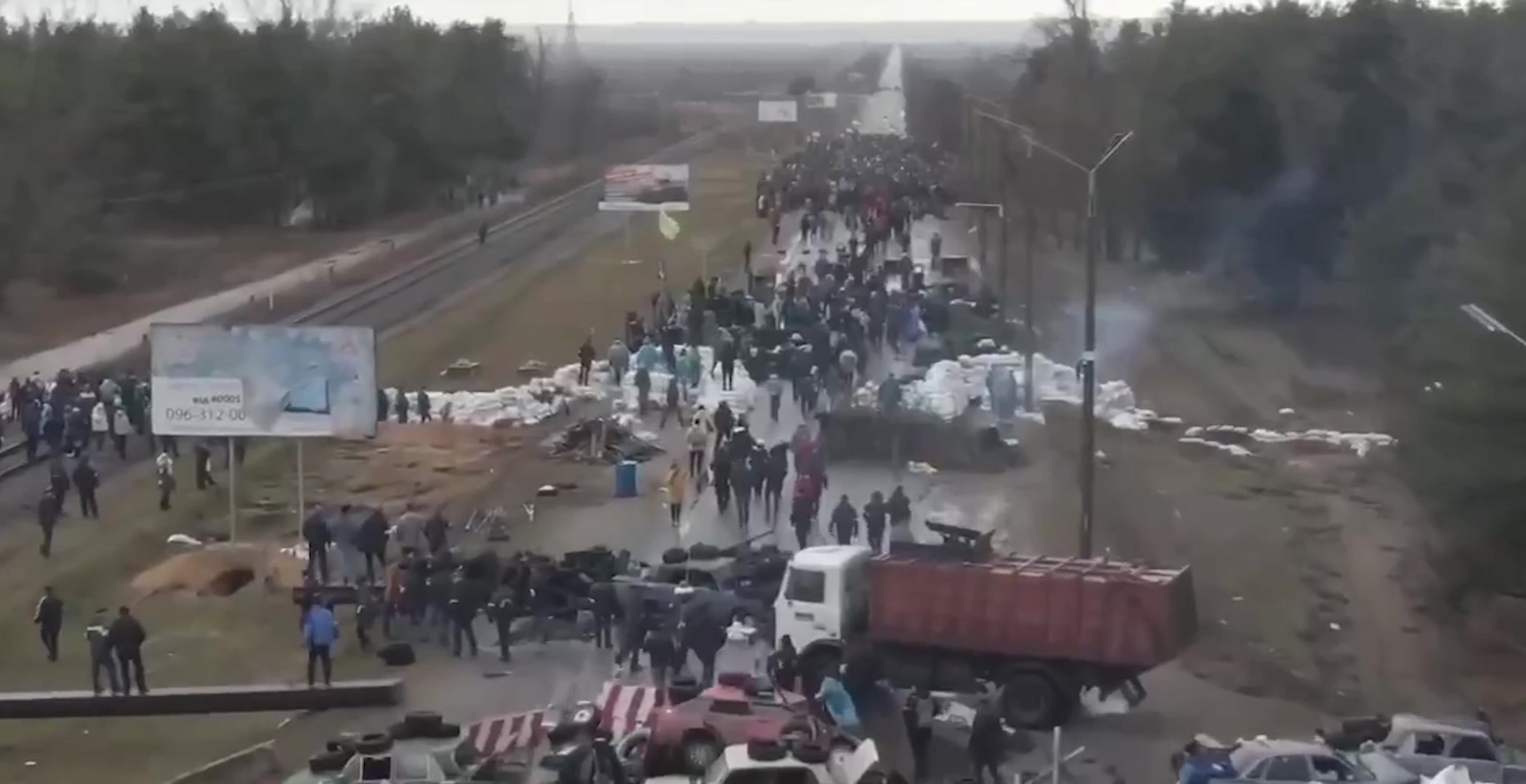 Ukrainians block out Russian forces