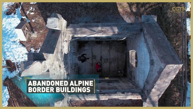 Abandoned alpine border buildings