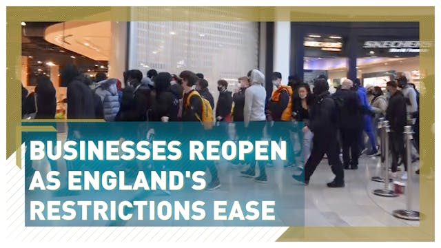 Businesses reopen as England's restri...