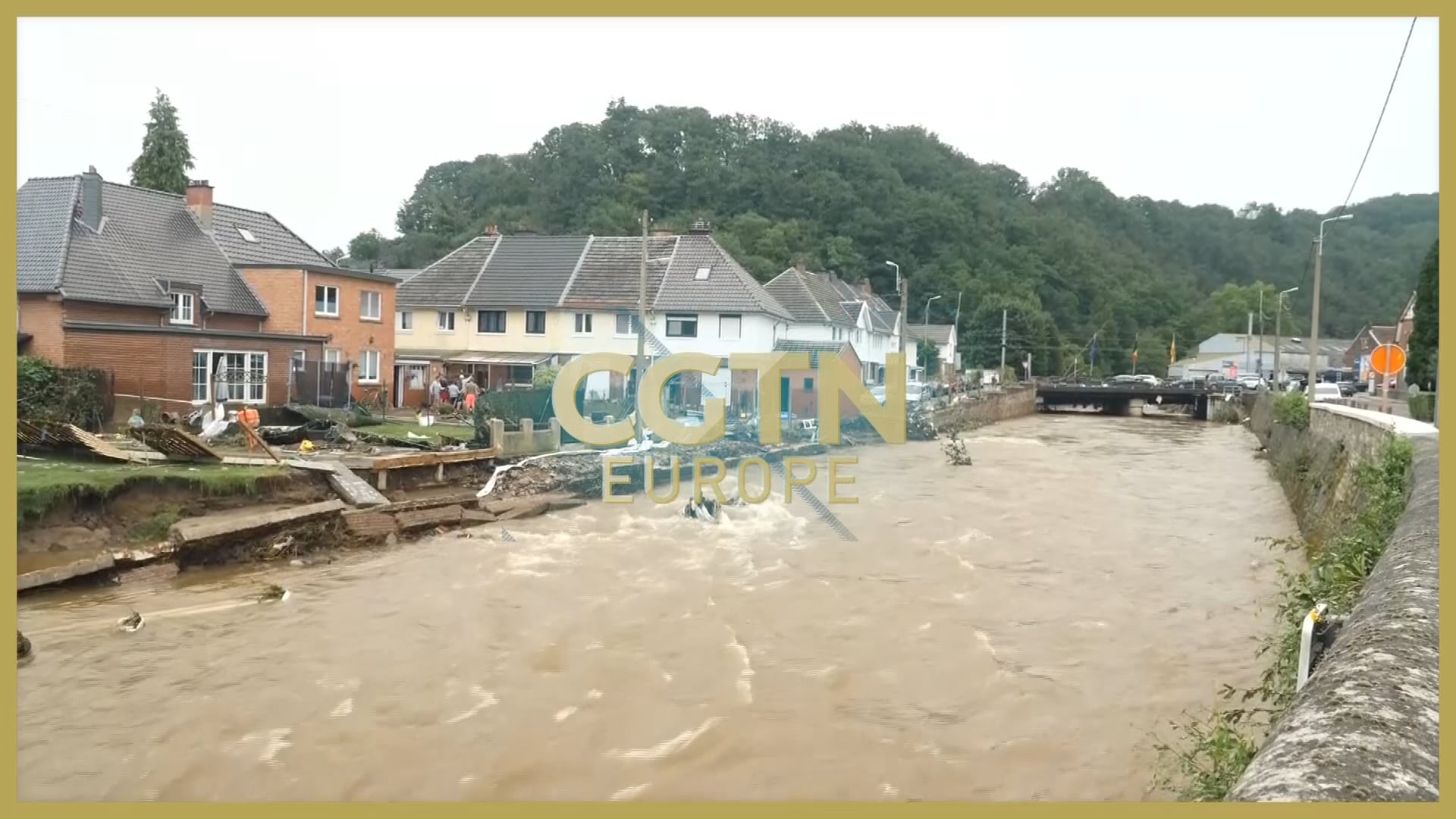 Help arrives as flood waters recede to reveal devastation in Europe 