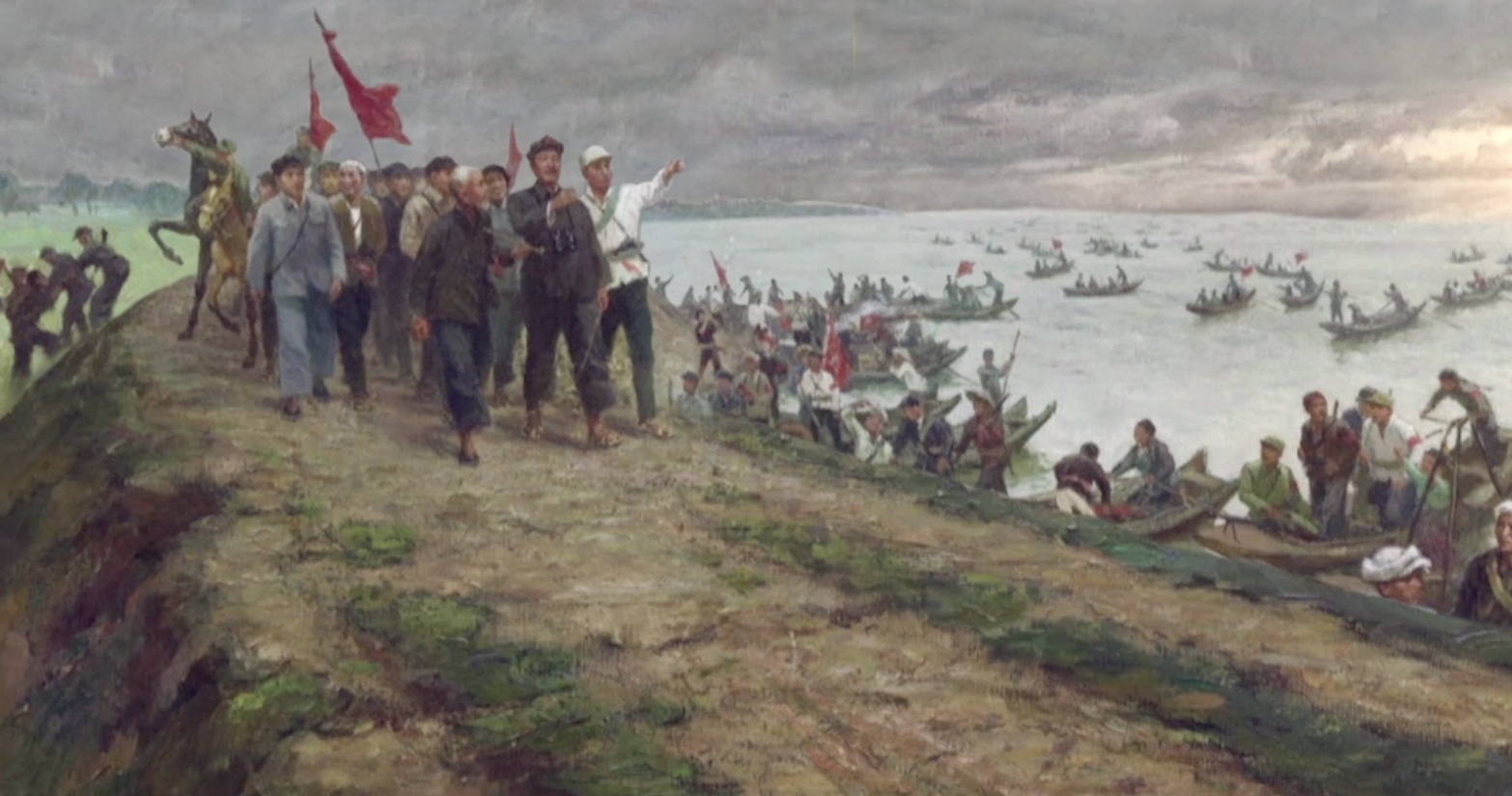 The Dawn on the Honghu Lake