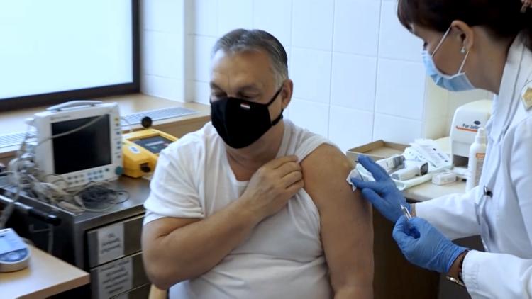 Hungary Prime Minister Viktor Orban gets China's Sinopharm jab