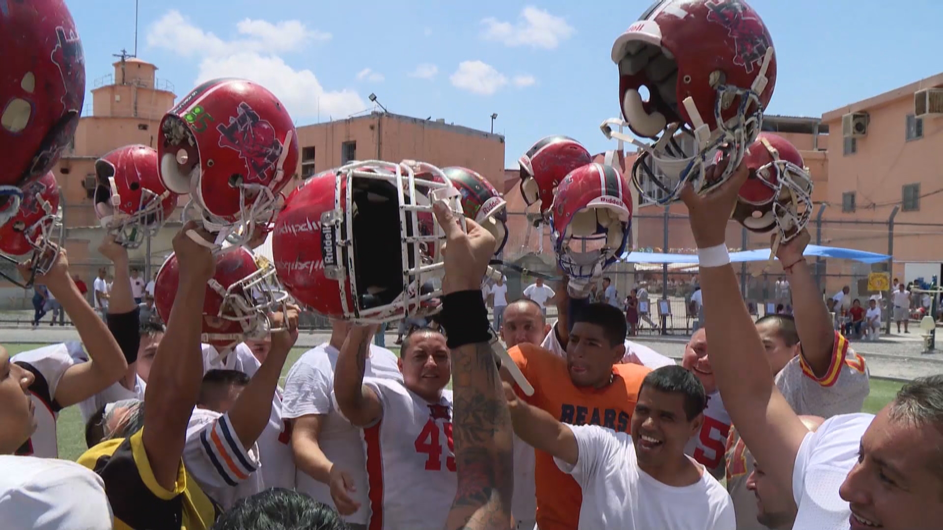 Football changing prisoners