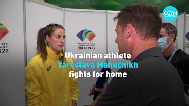 Ukrainian athlete fights for home