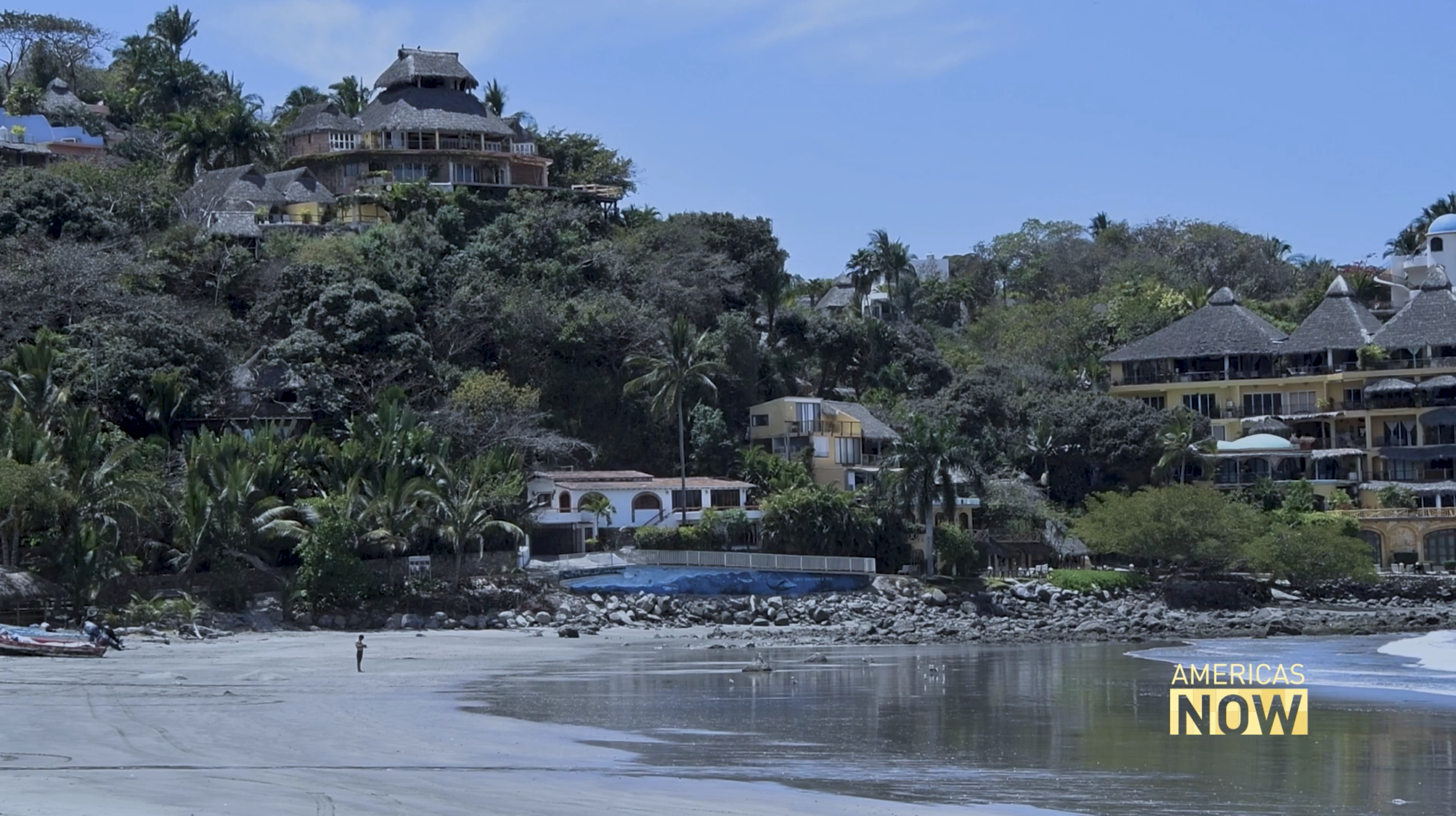 A Mexican village known for its beaches calls for self-isolation