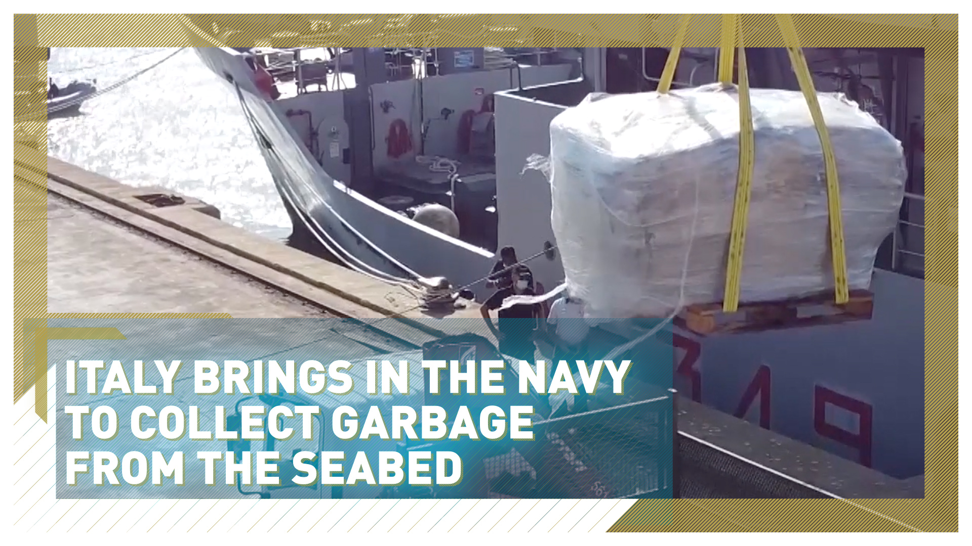 Italy brings in the navy to collect garbage from the seabed