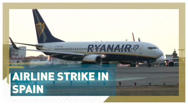 Spanish Ryanair staff on strike over pay and conditions