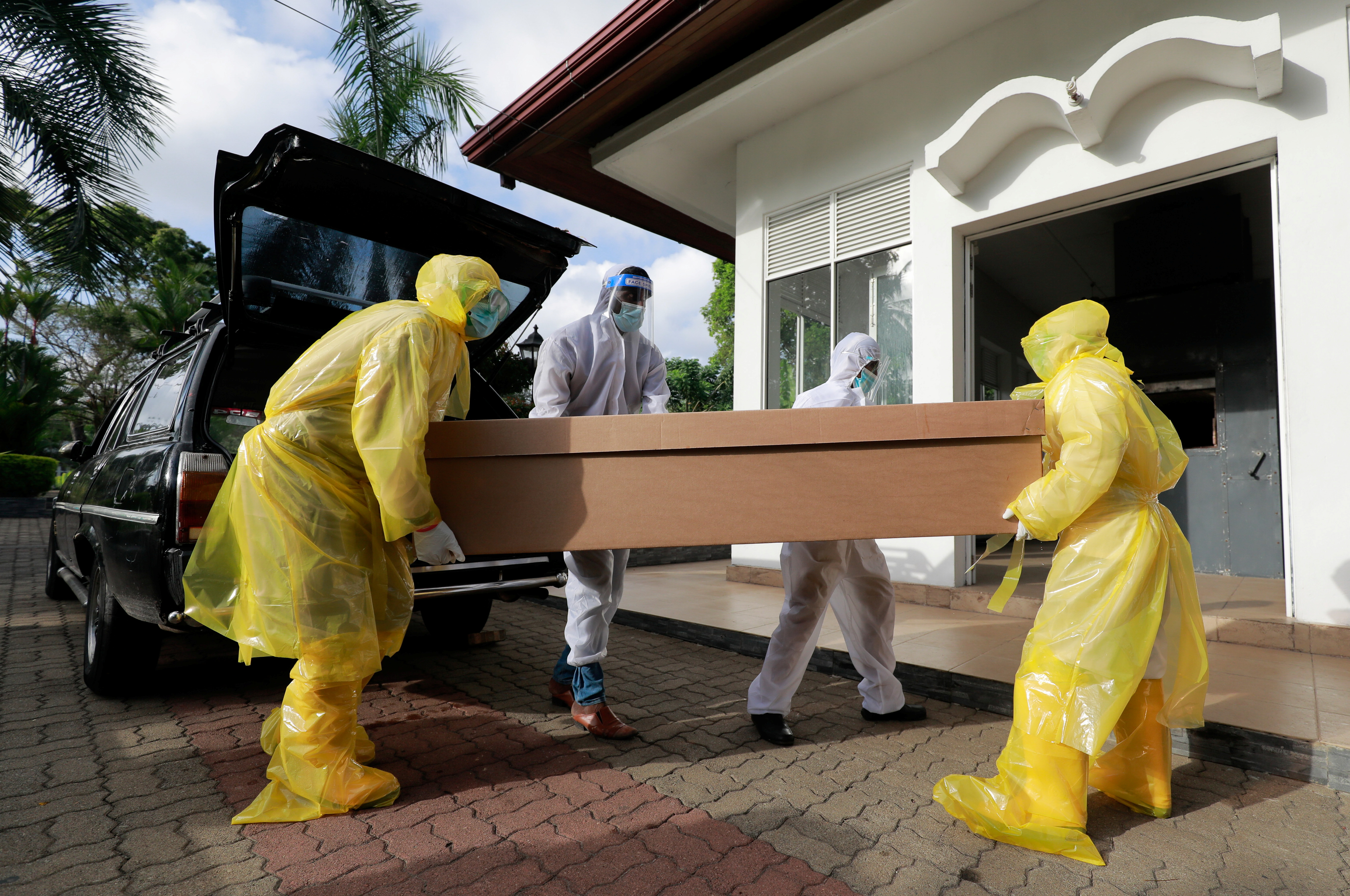 "Green" cardboard coffins