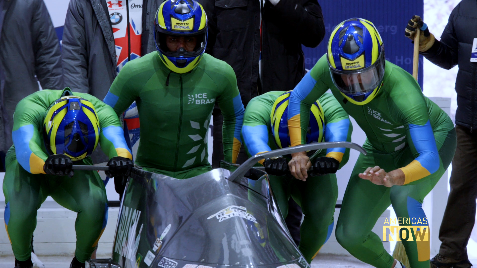 A bobsled champion from Brazil inspires his teammates