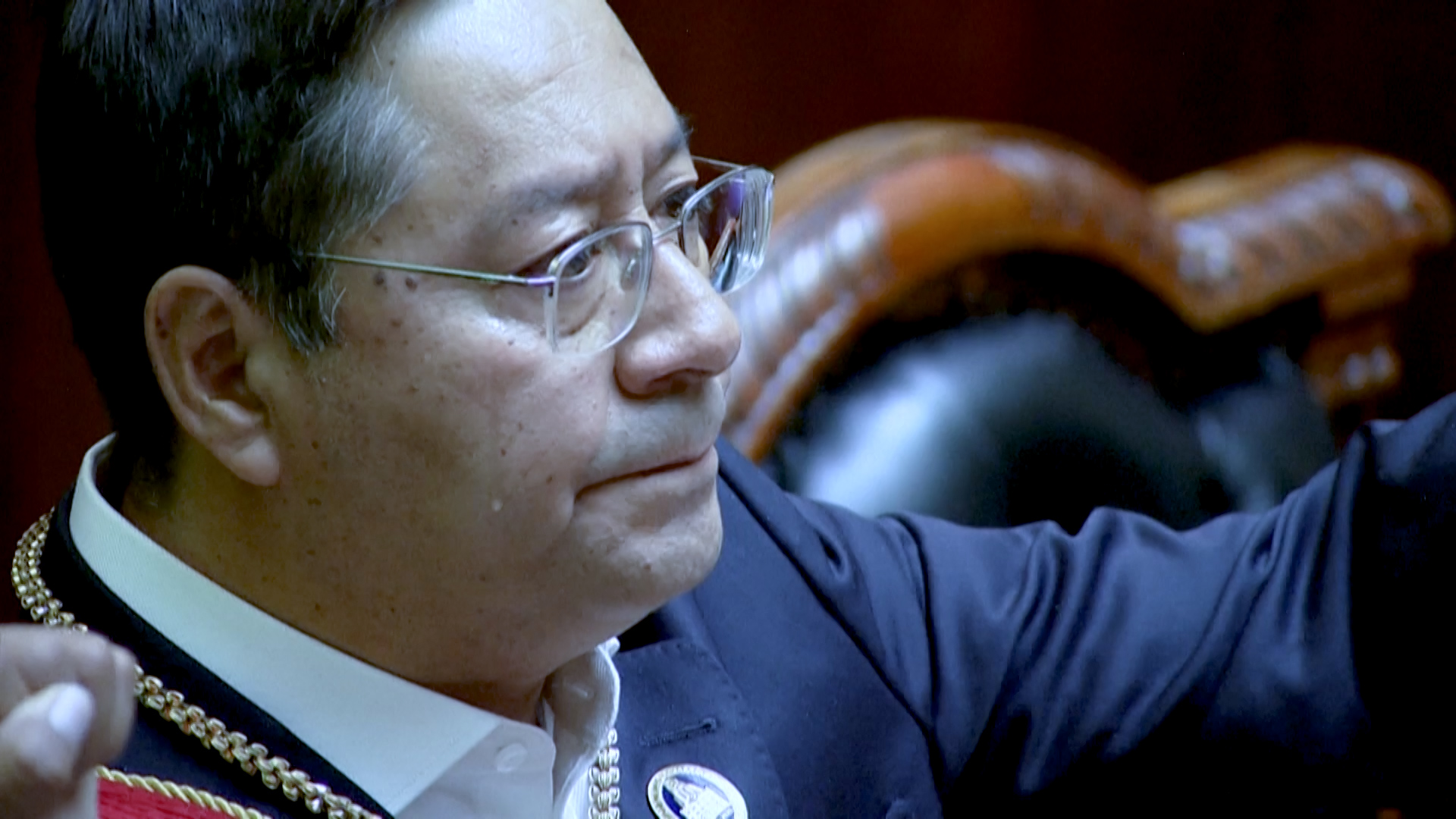 Close and personal with Bolivia's president