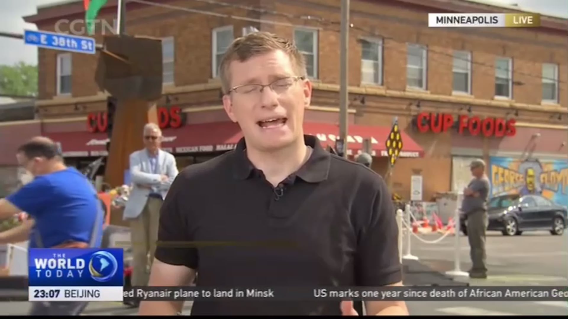 Gunshots appear to have been fired at George Floyd Square