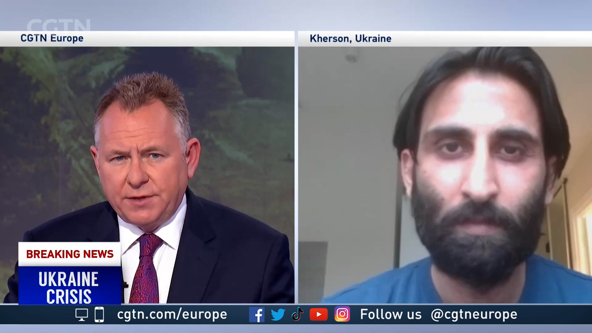 Kherson resident Zainish Hussain joins CGTN Europe