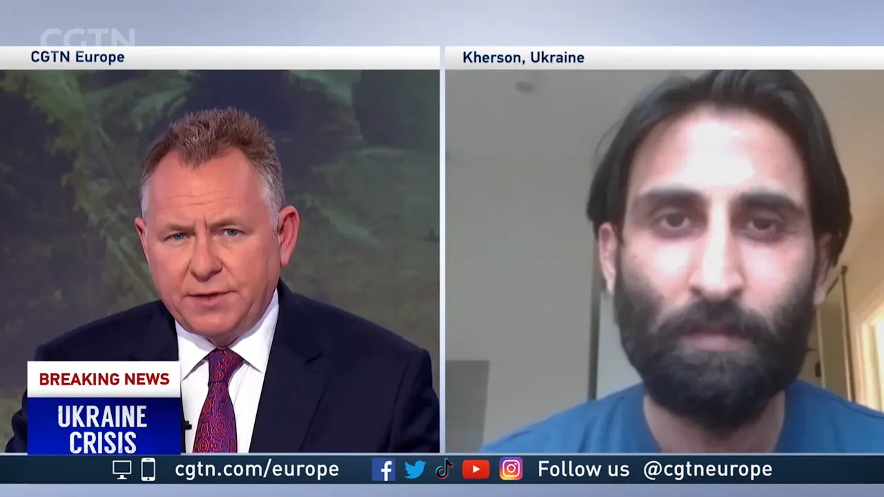 Kherson resident Zainish Hussain joins CGTN Europe - Ukraine Under Attack -  Watch CGTN Now