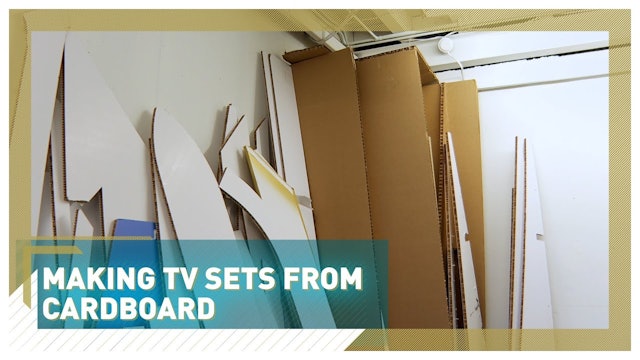 Studio switches to cardboard sets to cut carbon emissions