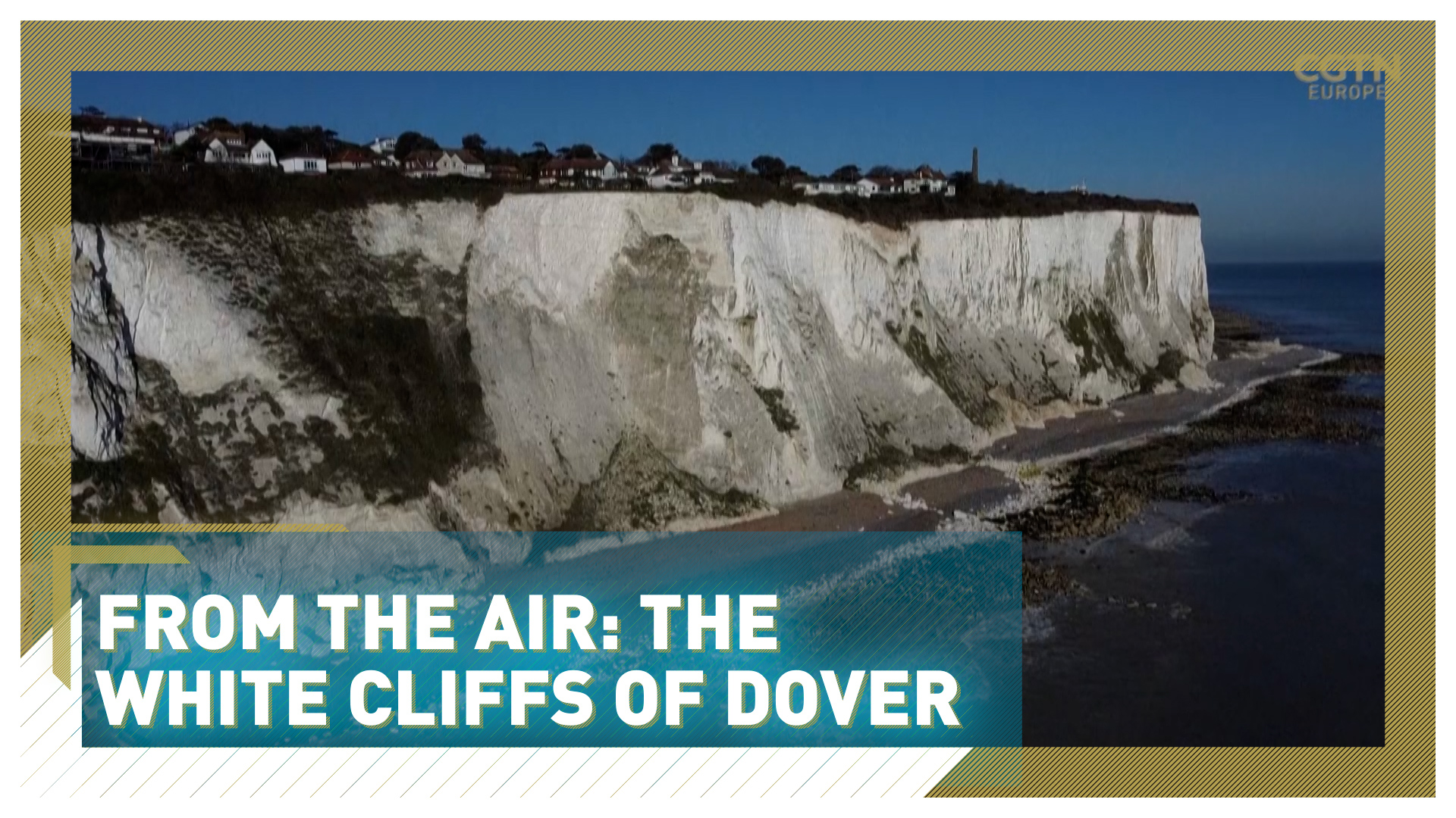From the air: The White Cliffs of Dover