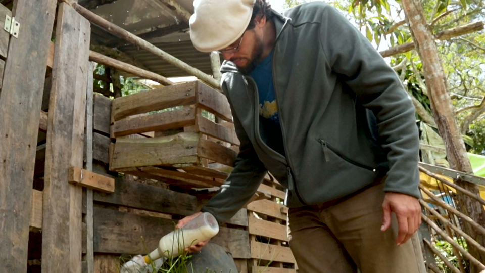 Venezuelan professional turns to farming to support family