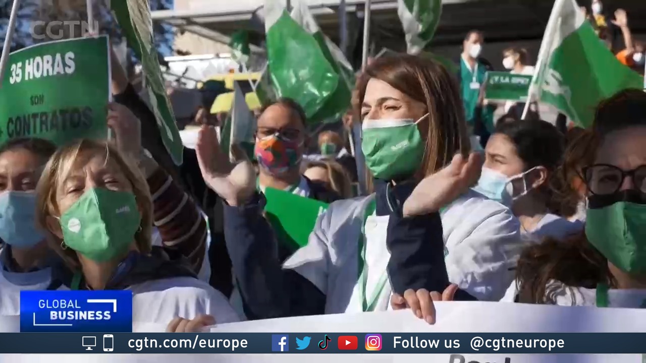 Spain protest: Nurses demand more funding or health sector