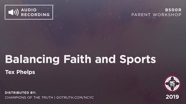 B500R - Balancing Faith and Sports